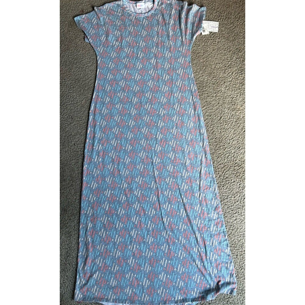 Lularoe Women's Maria Dress Heathered Gray Size LARGE NWT - A3283